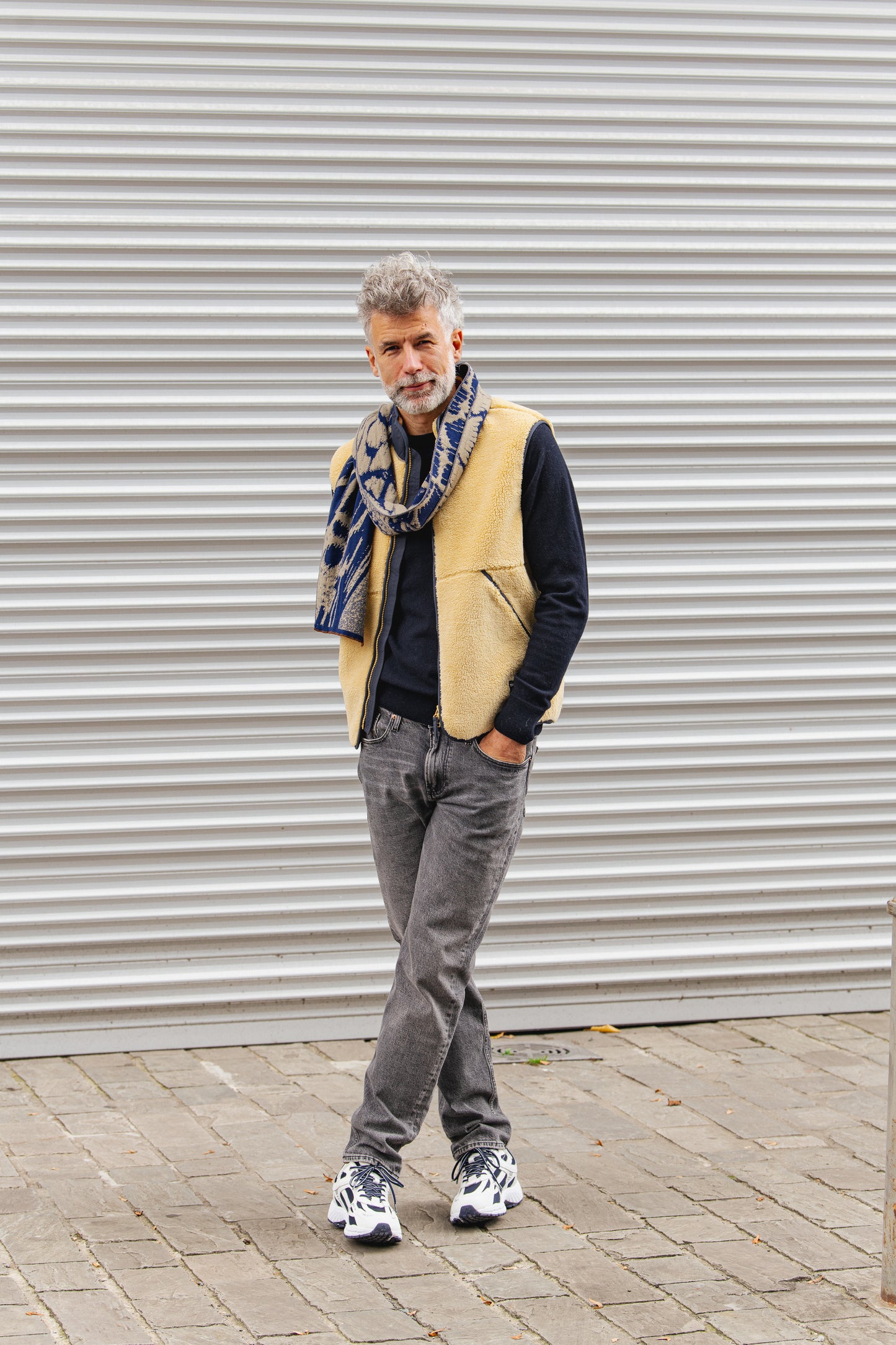 Aurata Midi Scarf - Indigo