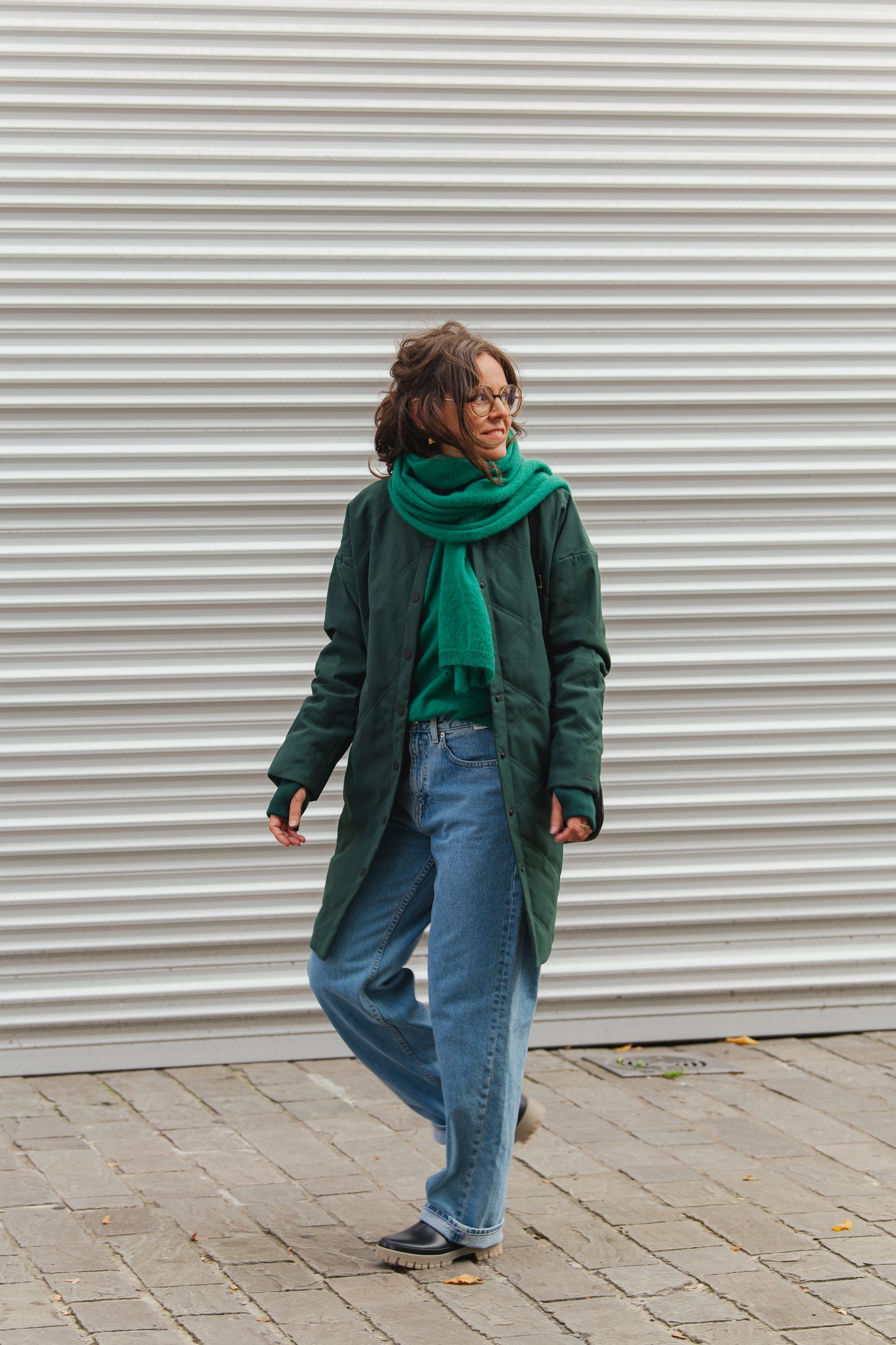 Brigita Coat - Dark Green