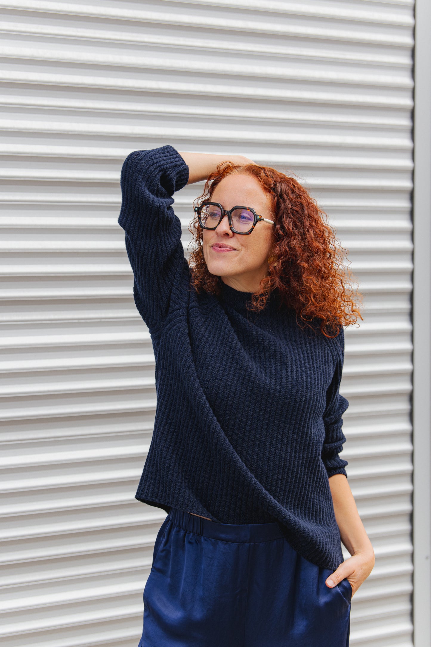 Paola Wool Sweater - Blue Mora