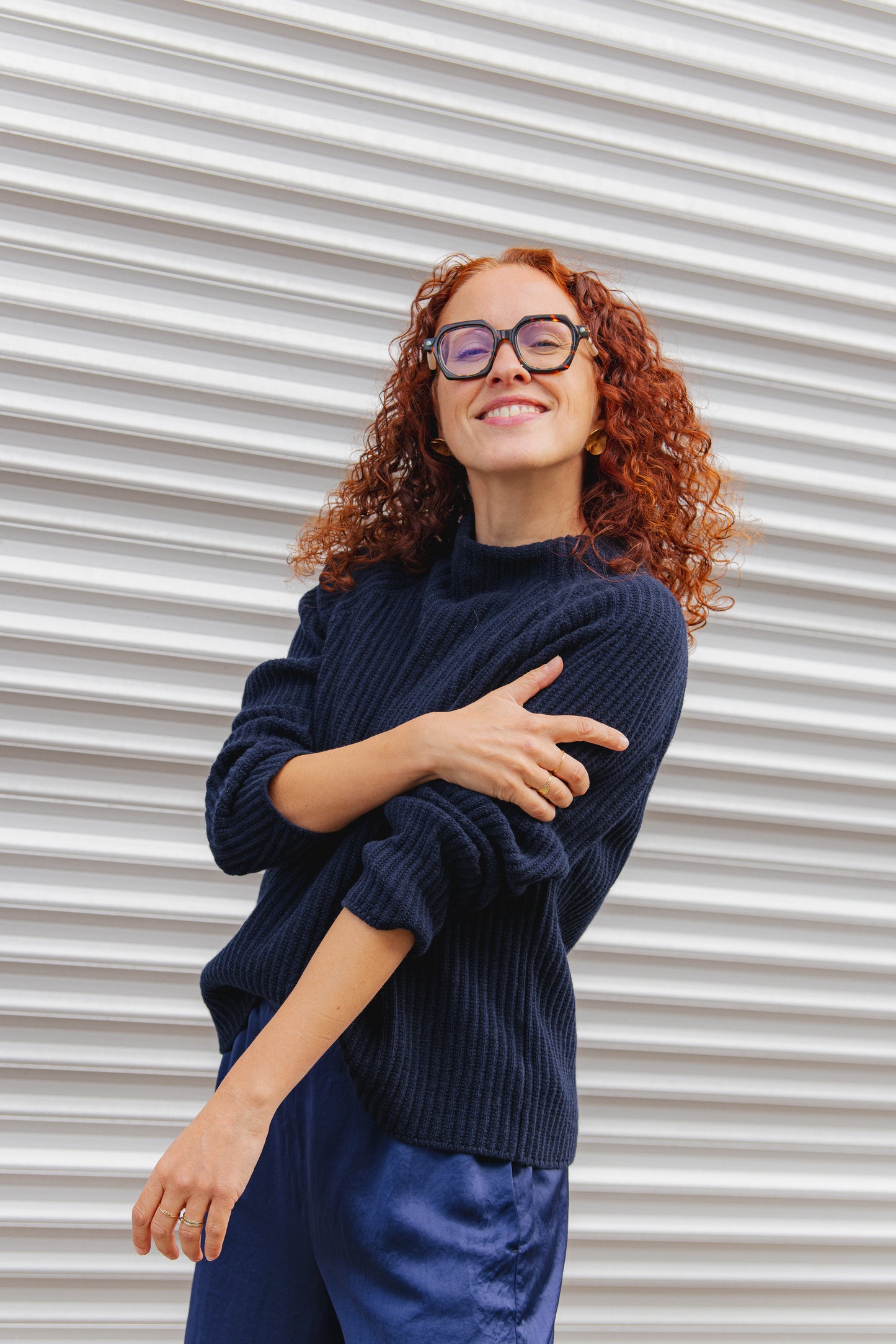 Paola Wool Sweater - Blue Mora