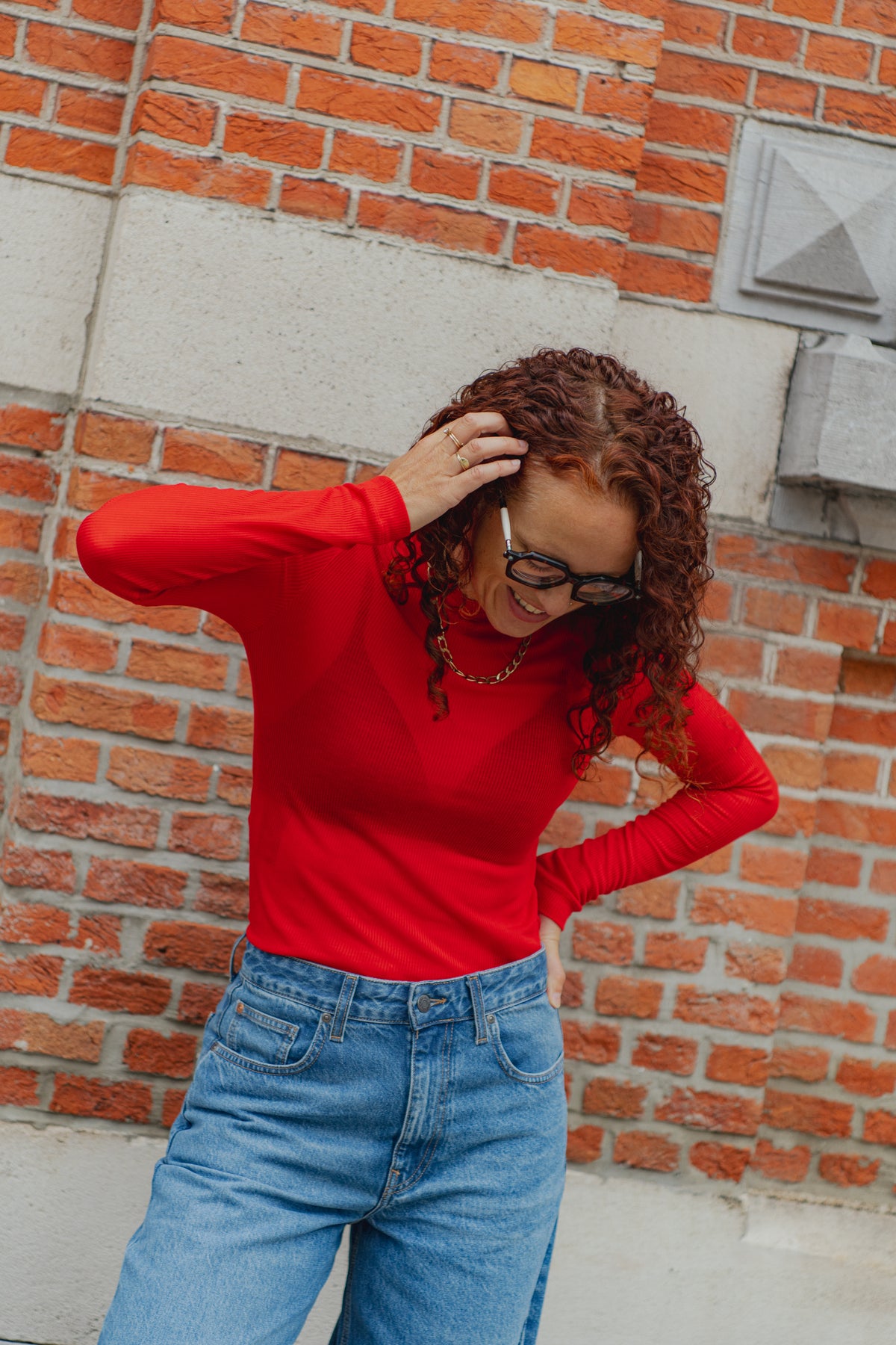Longsleeve Tencel - Red