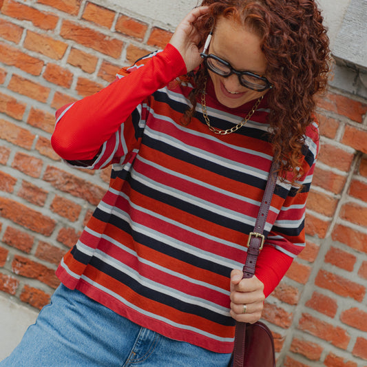 Lena Oversized T-shirt - Kiki Striped