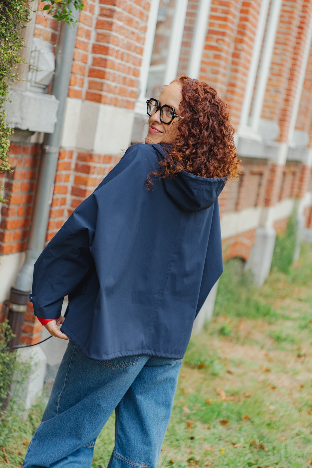 Lourmel Waterproof Short Cape Jacket - Indigo