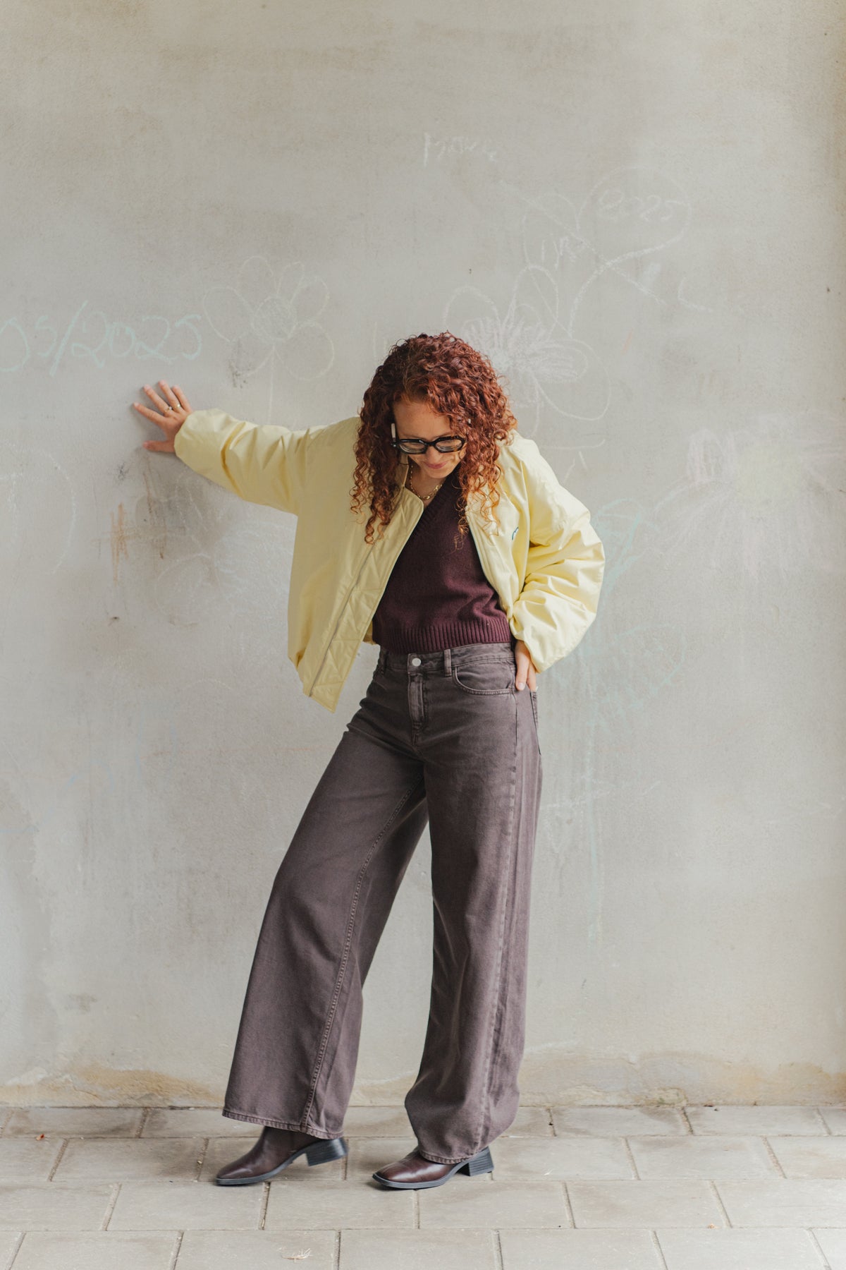 Alesia Oversized Bomber - Butter