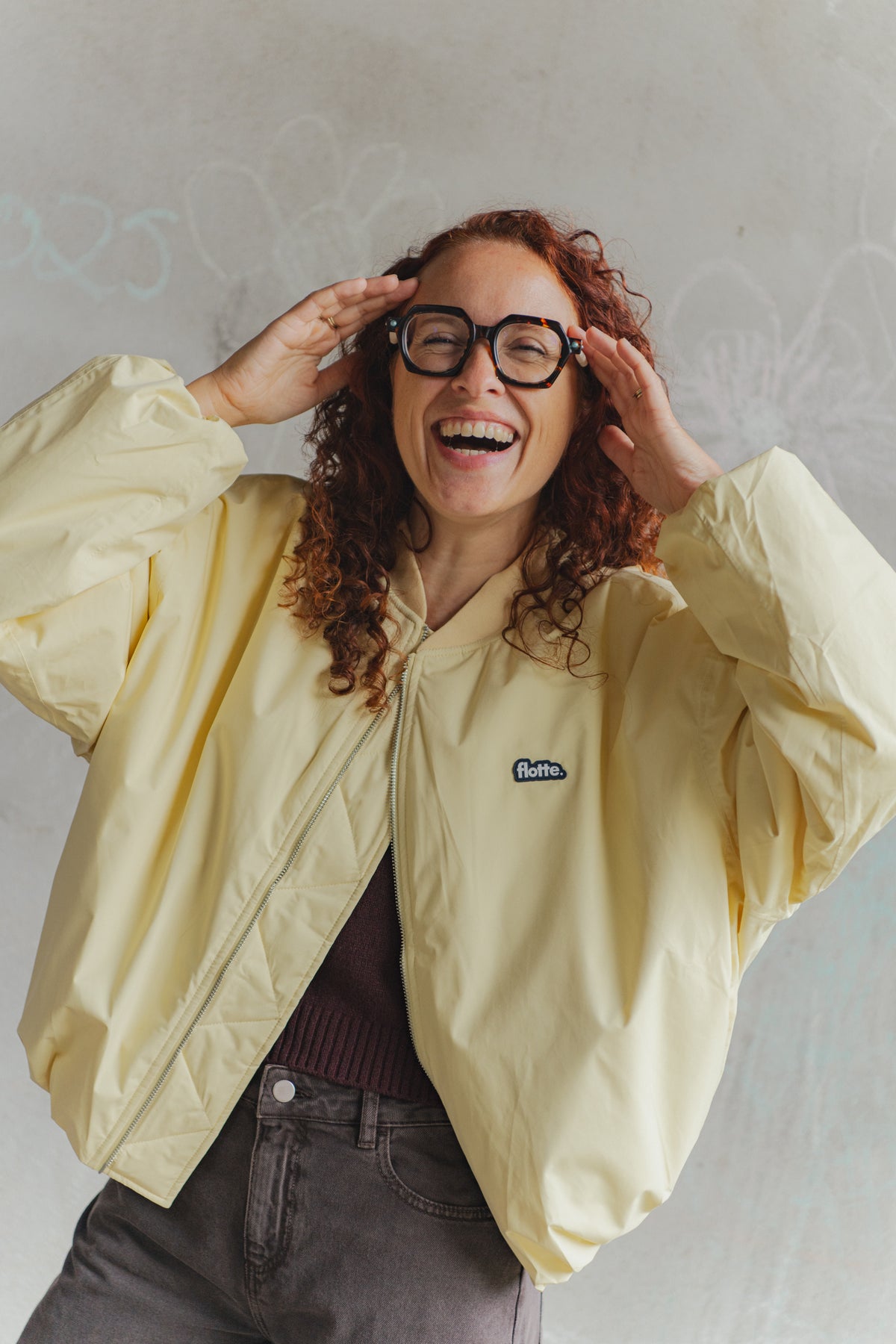 Alesia Oversized Bomber - Butter
