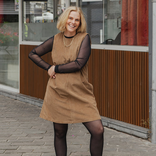 Corduroy Mini Dress - Amberwood