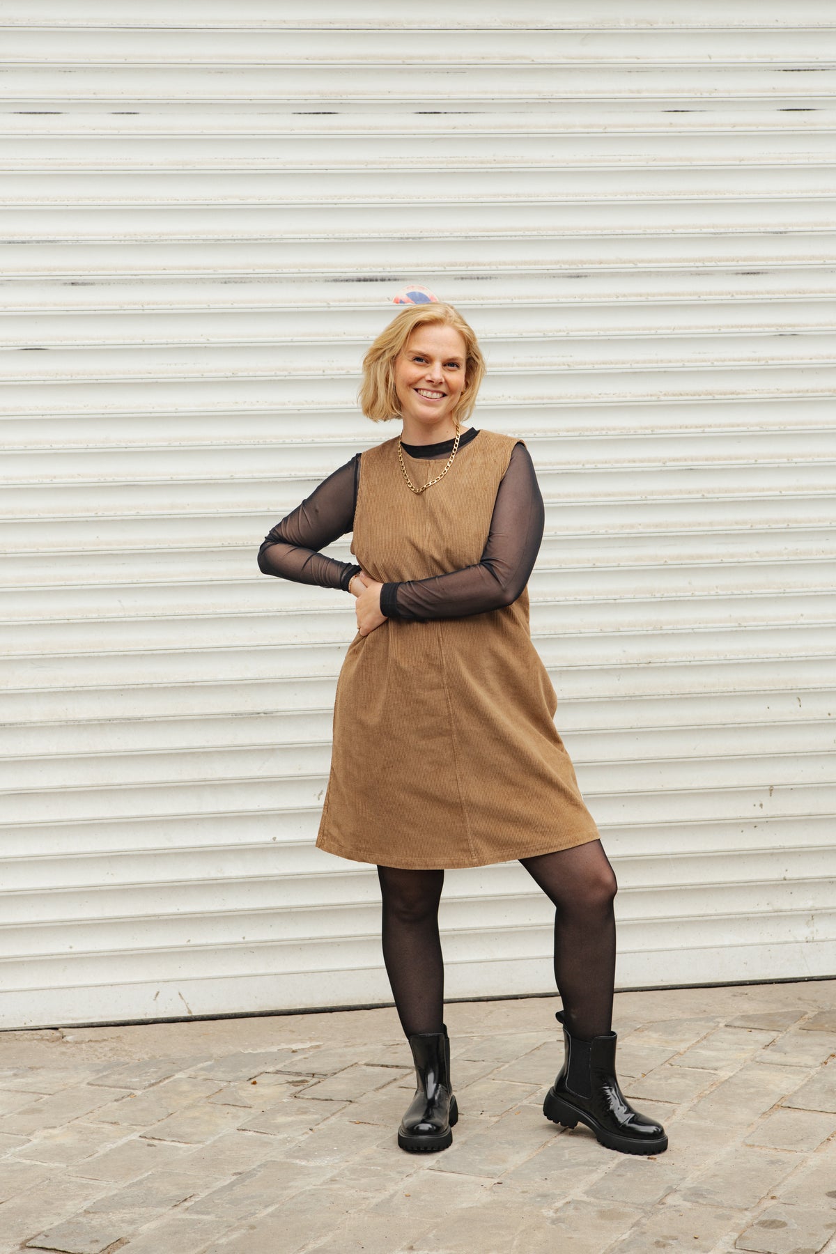 Corduroy Mini Dress - Amberwood