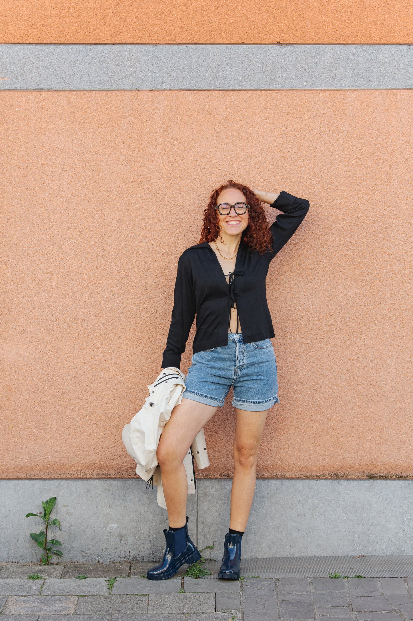 Peachy Waterproof Boots - Navy