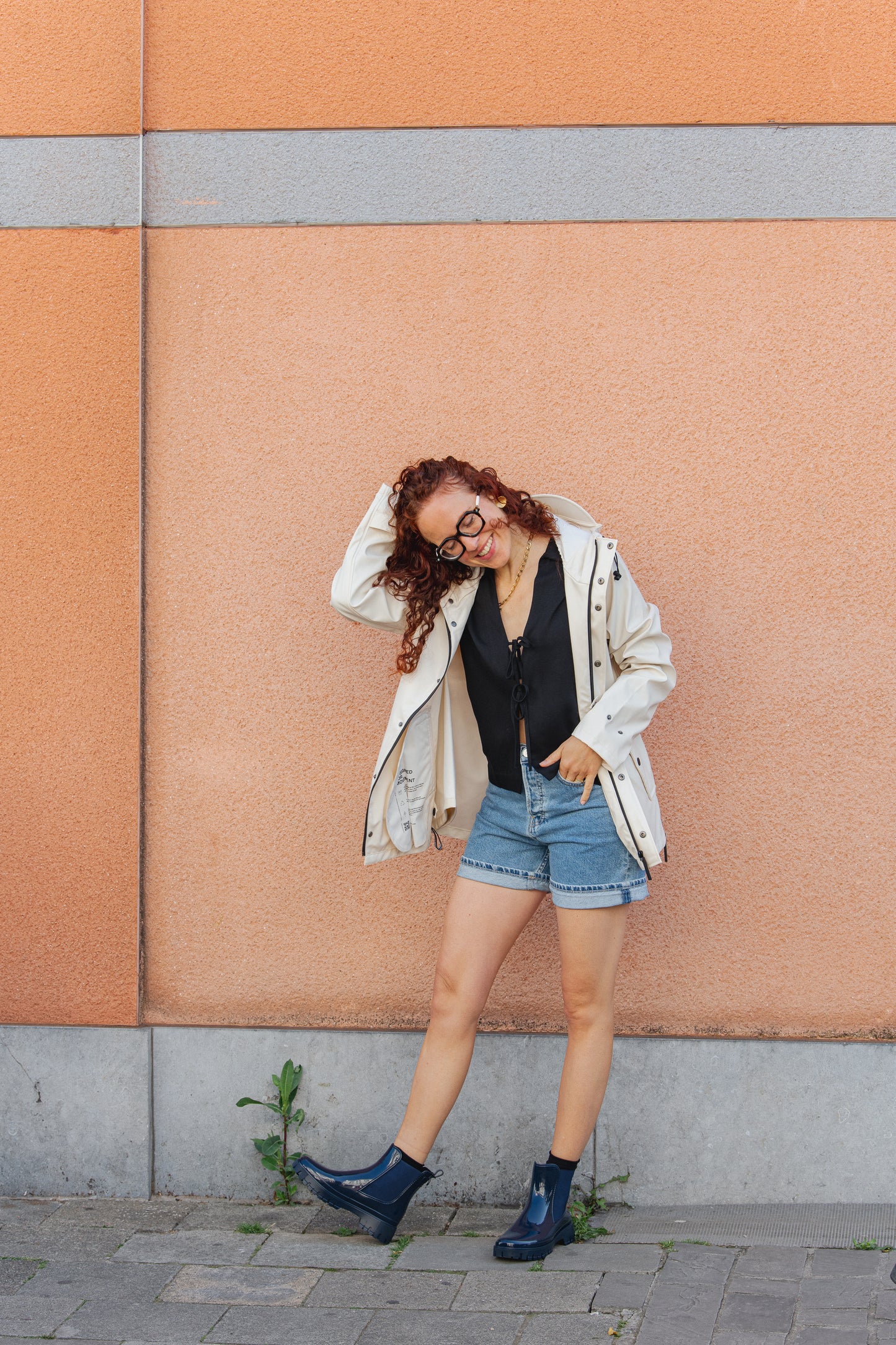 Peachy Waterproof Boots - Navy