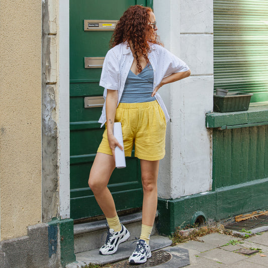 LAST ONE in S - Bubble Roxy Shorts - Yellow