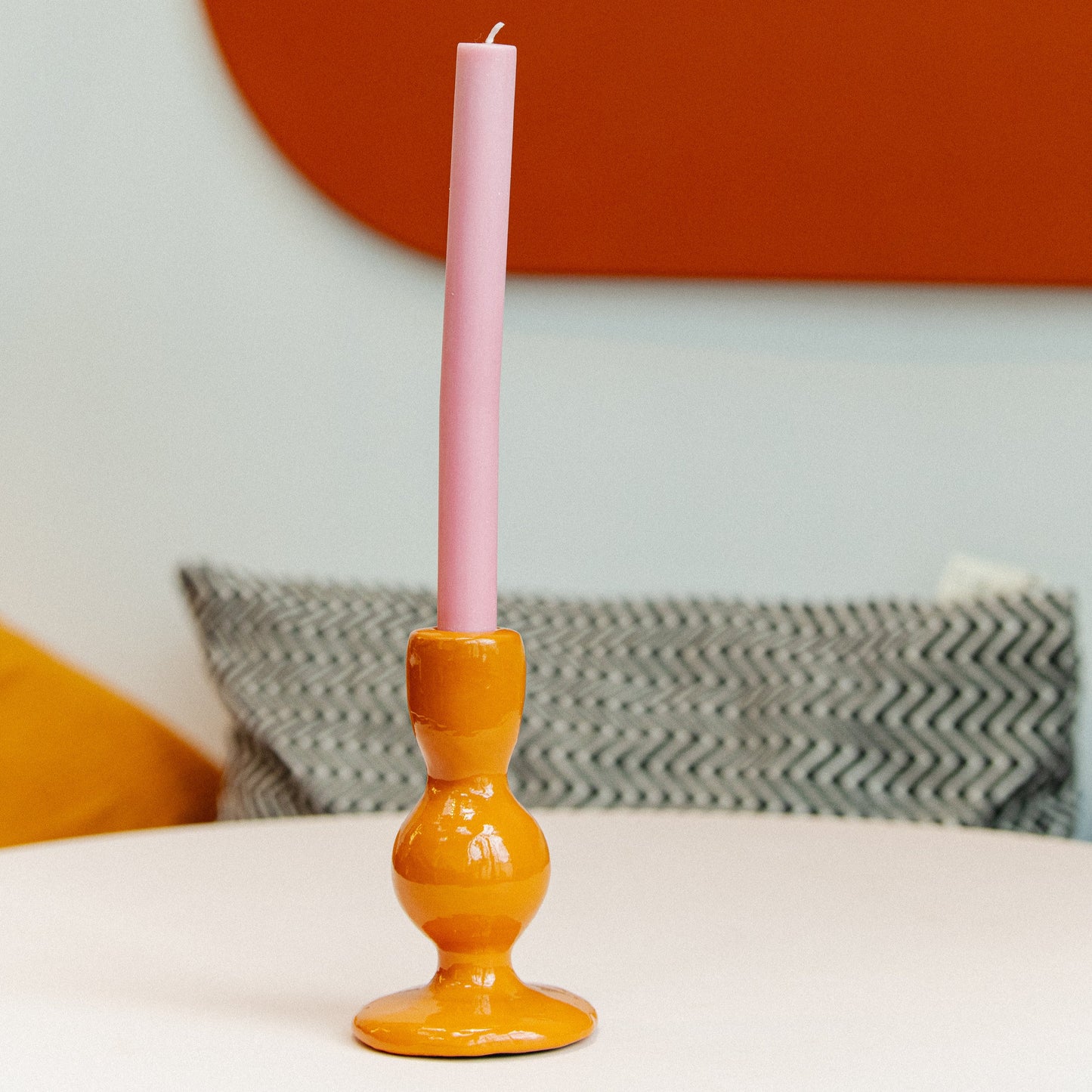 UNC Candle Holder Bowie - Orange