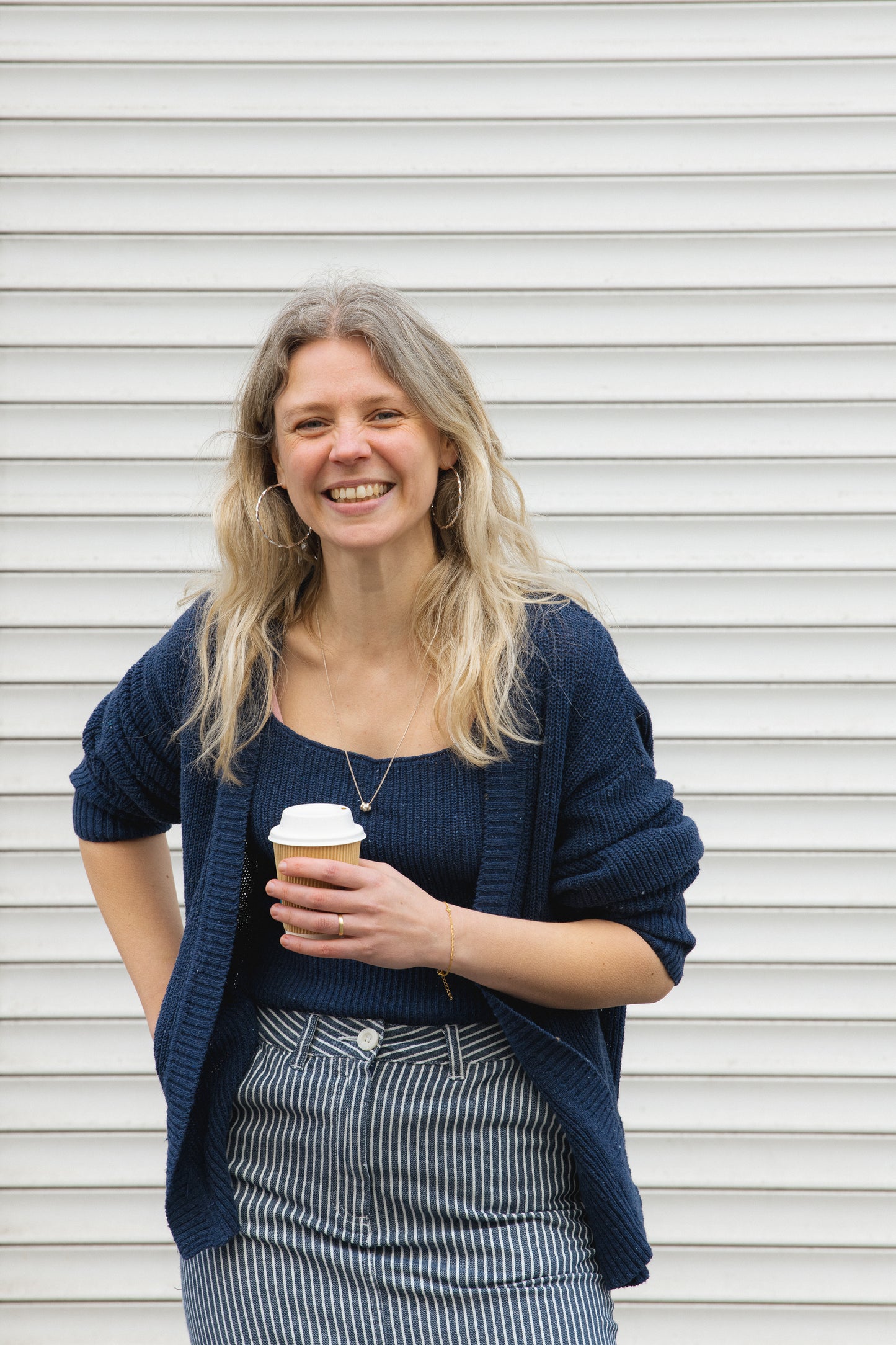 LAST ONE in L - Cara Cardigan - Baltic Blue