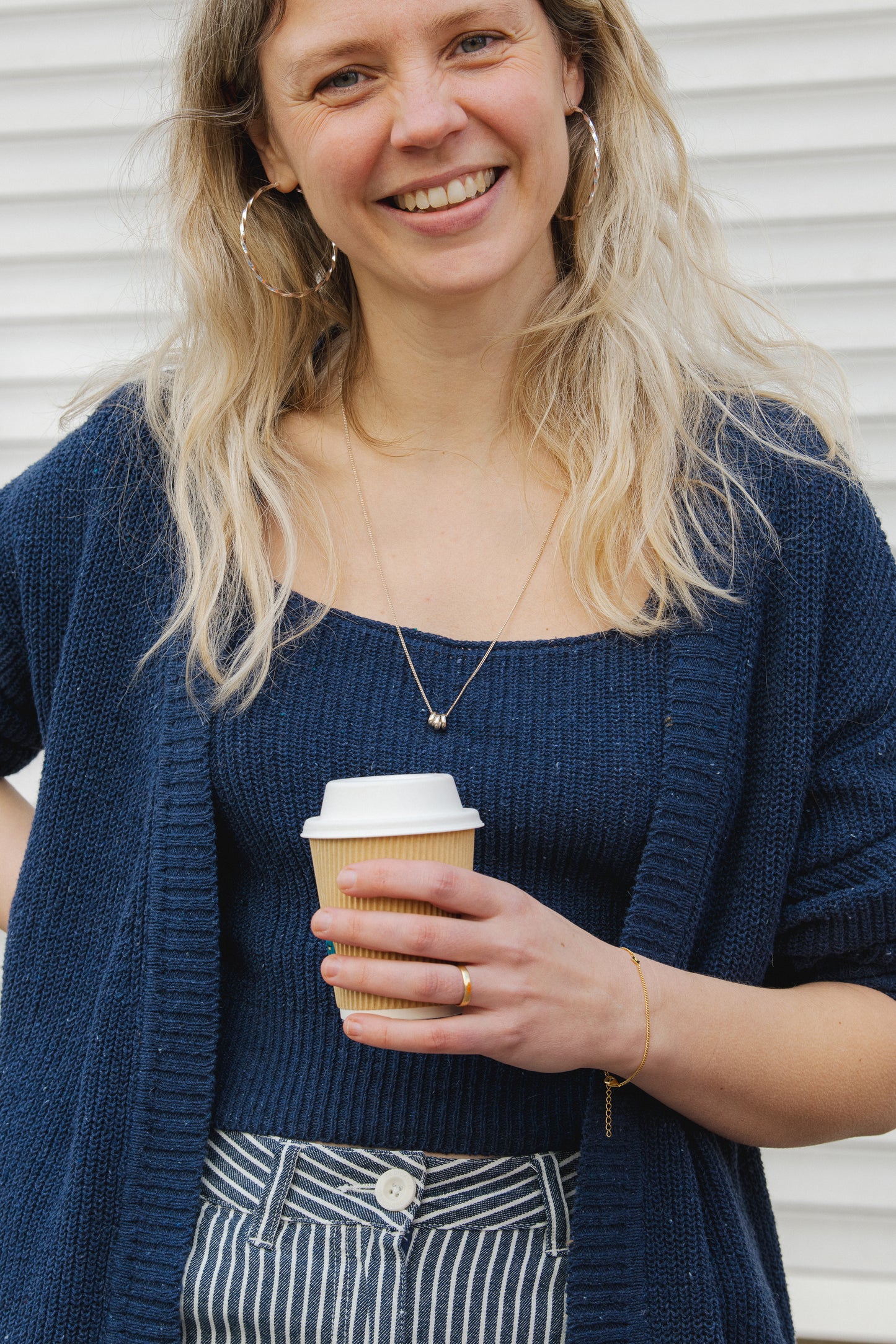 LAST ONE in L - Cara Cardigan - Baltic Blue