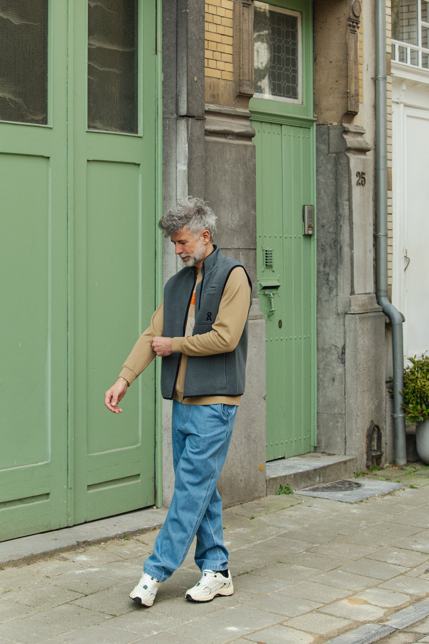 Aableo Fleece Vest - Space Steel