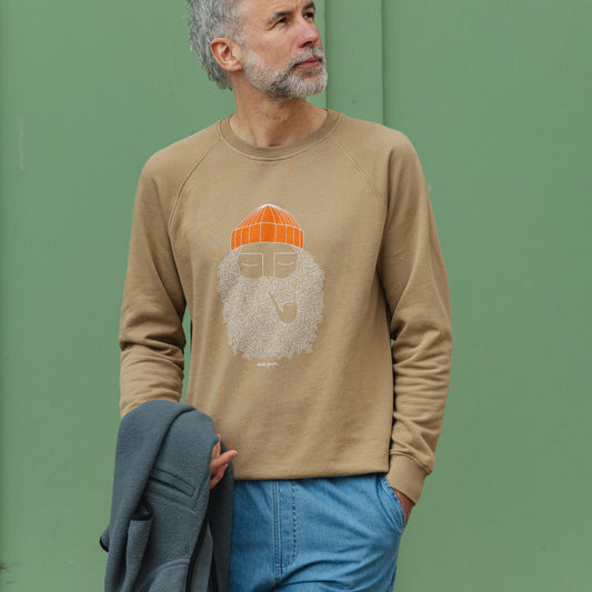 Smoking Pipe Sweater - Cappuccino