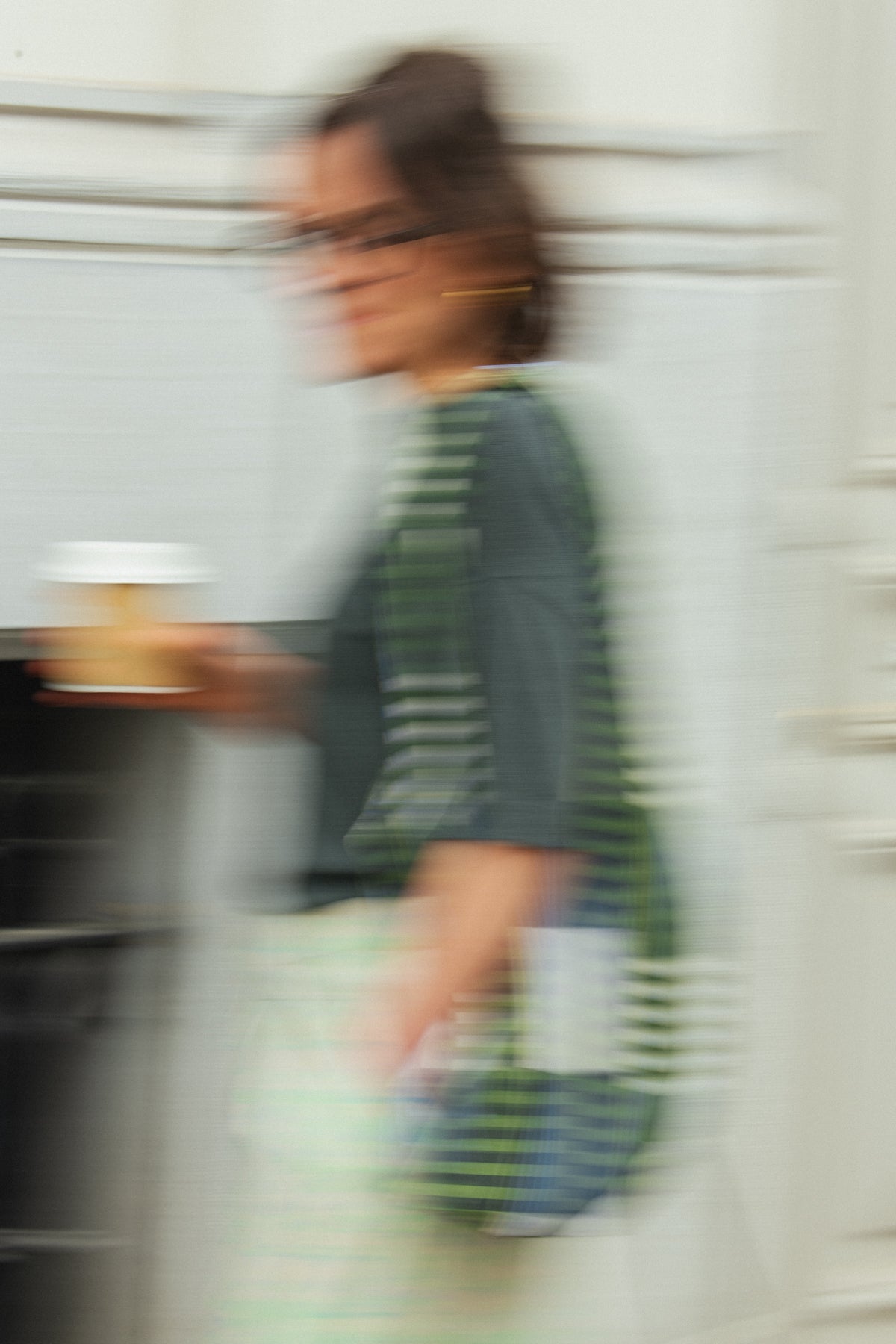 Linen Blend Knit Sweater - Space Steel