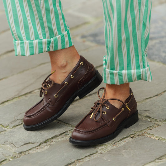 Niza Derbies - Brown Leather