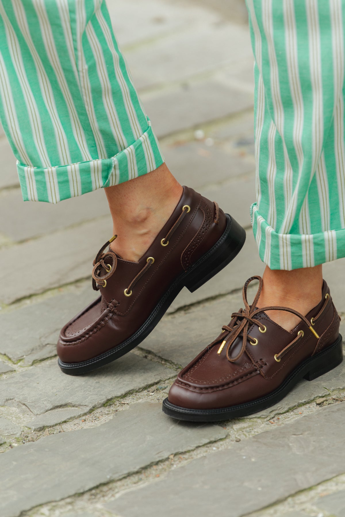 Niza Derbies - Brown Leather