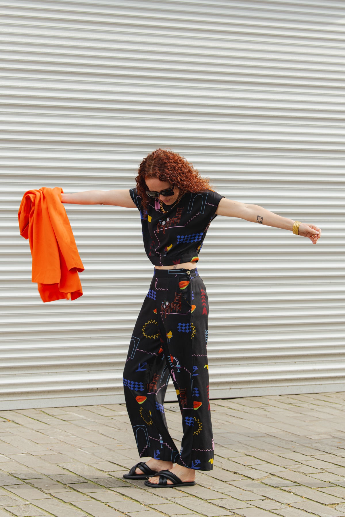 Hebron Top - Holiday Print