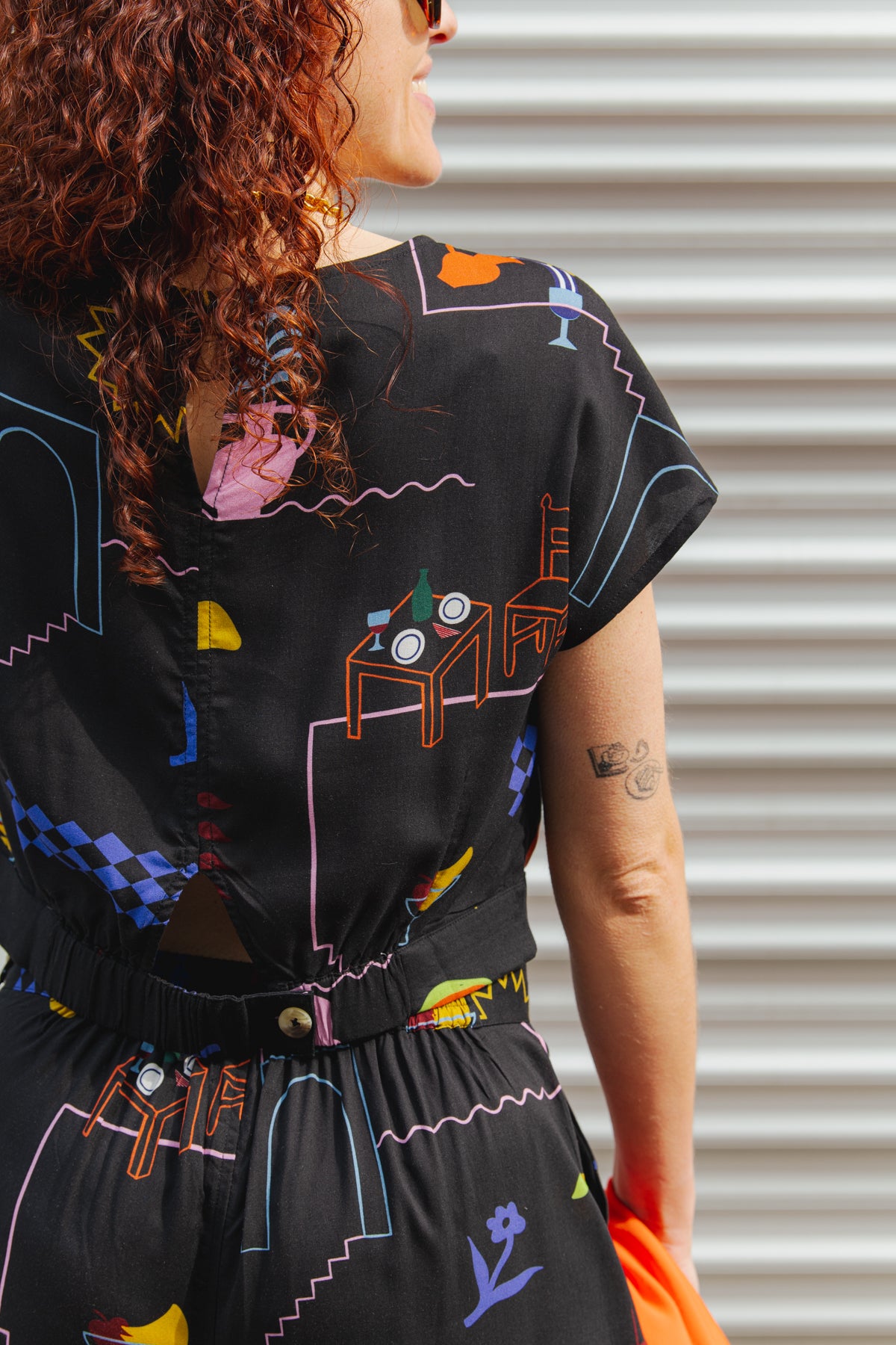 Hebron Top - Holiday Print