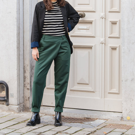 Ezama Trousers - Dark Green