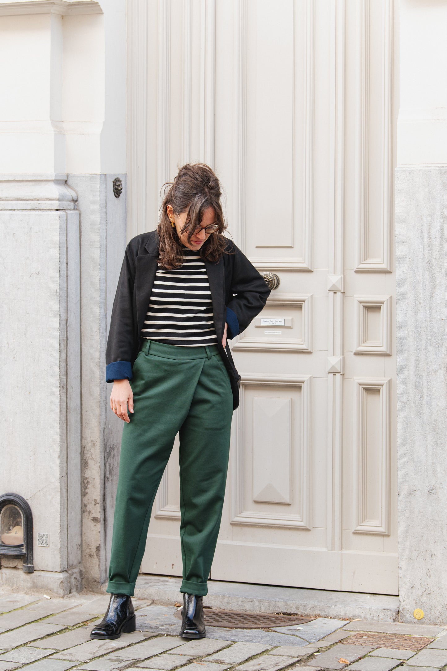 Ezama Trousers - Dark Green