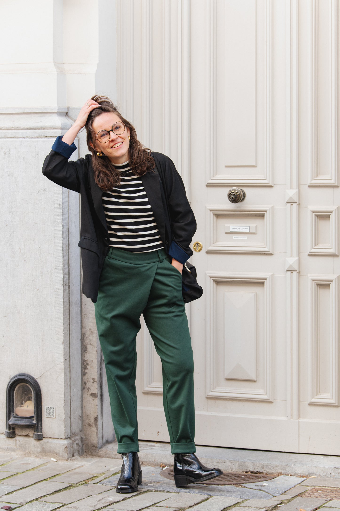 Ezama Trousers - Dark Green