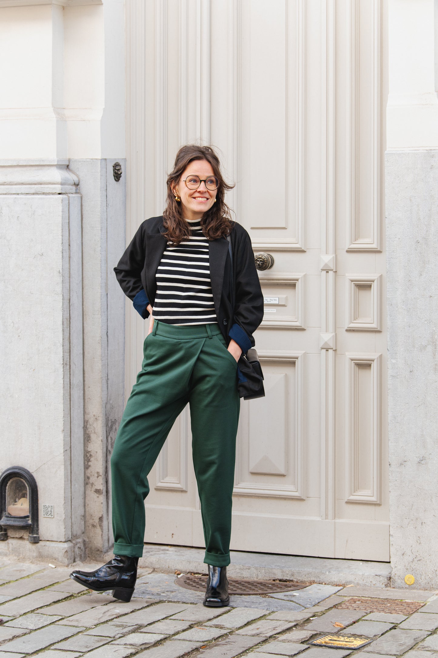 Ezama Trousers - Dark Green
