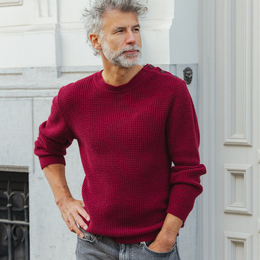 Gioele Wool Sweater - Red
