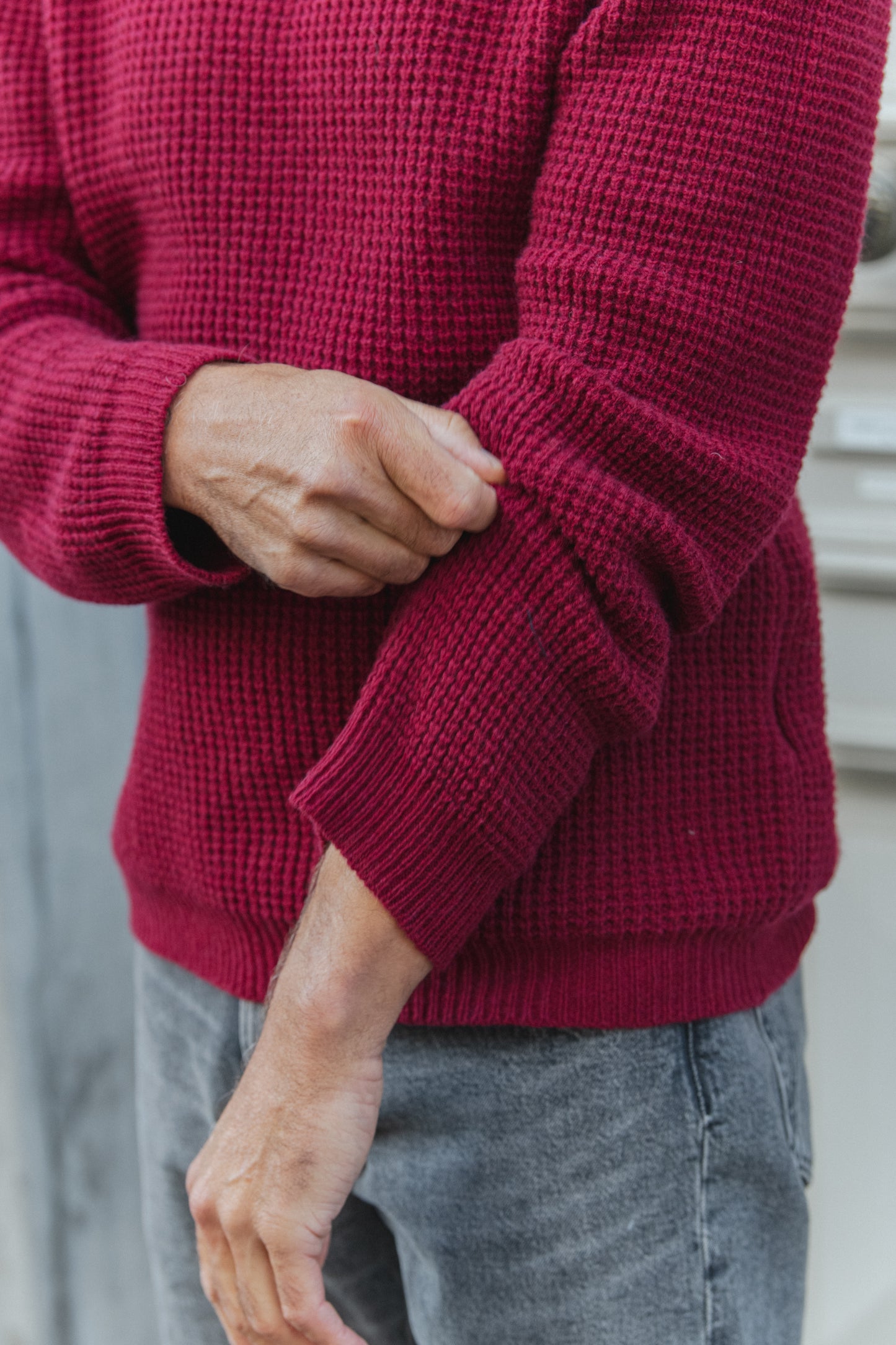 Gioele Wool Sweater - Red
