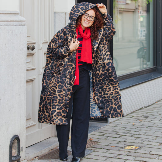 Rain Coat - Dark Leopard