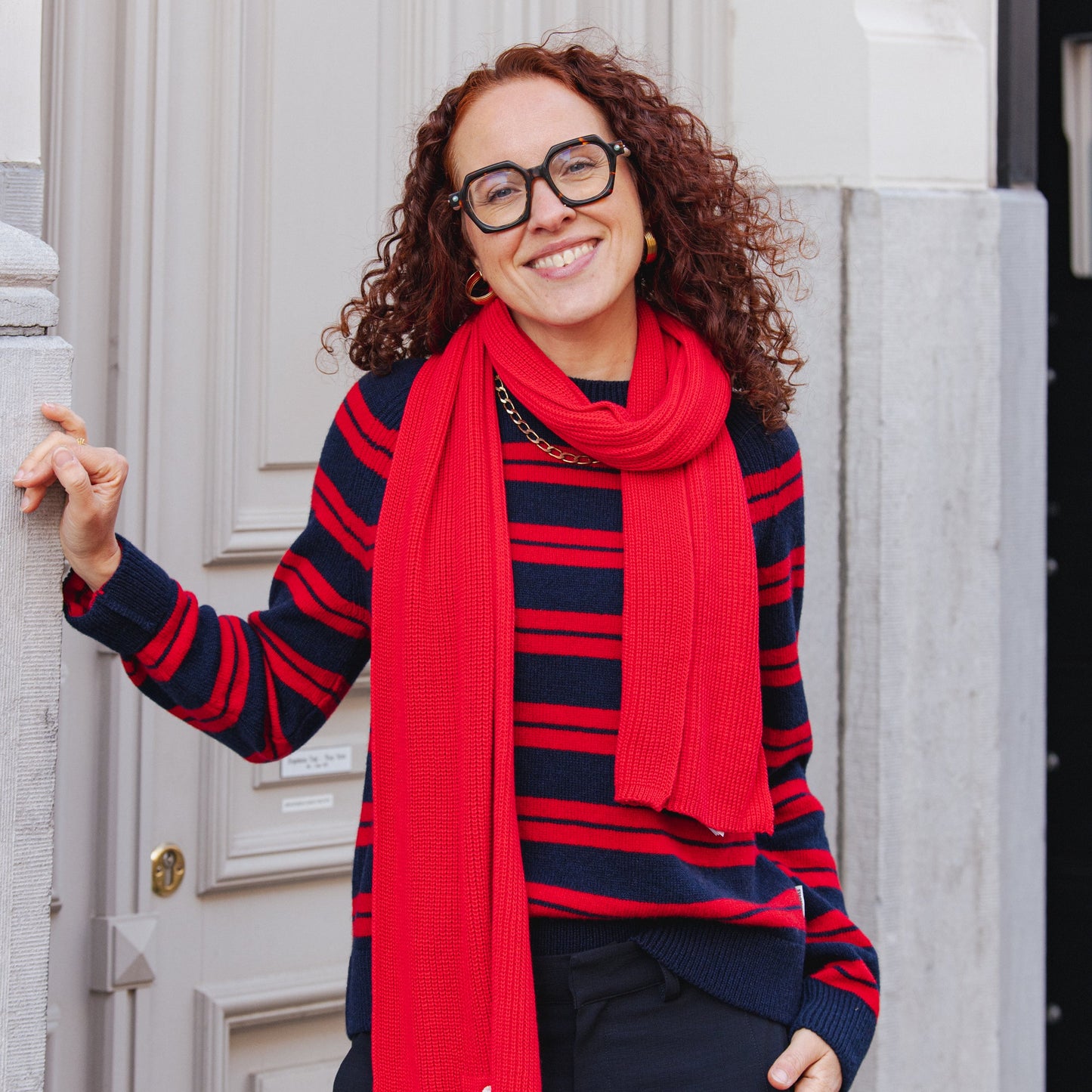 Claasas Iconic Scarf - Candy Apple