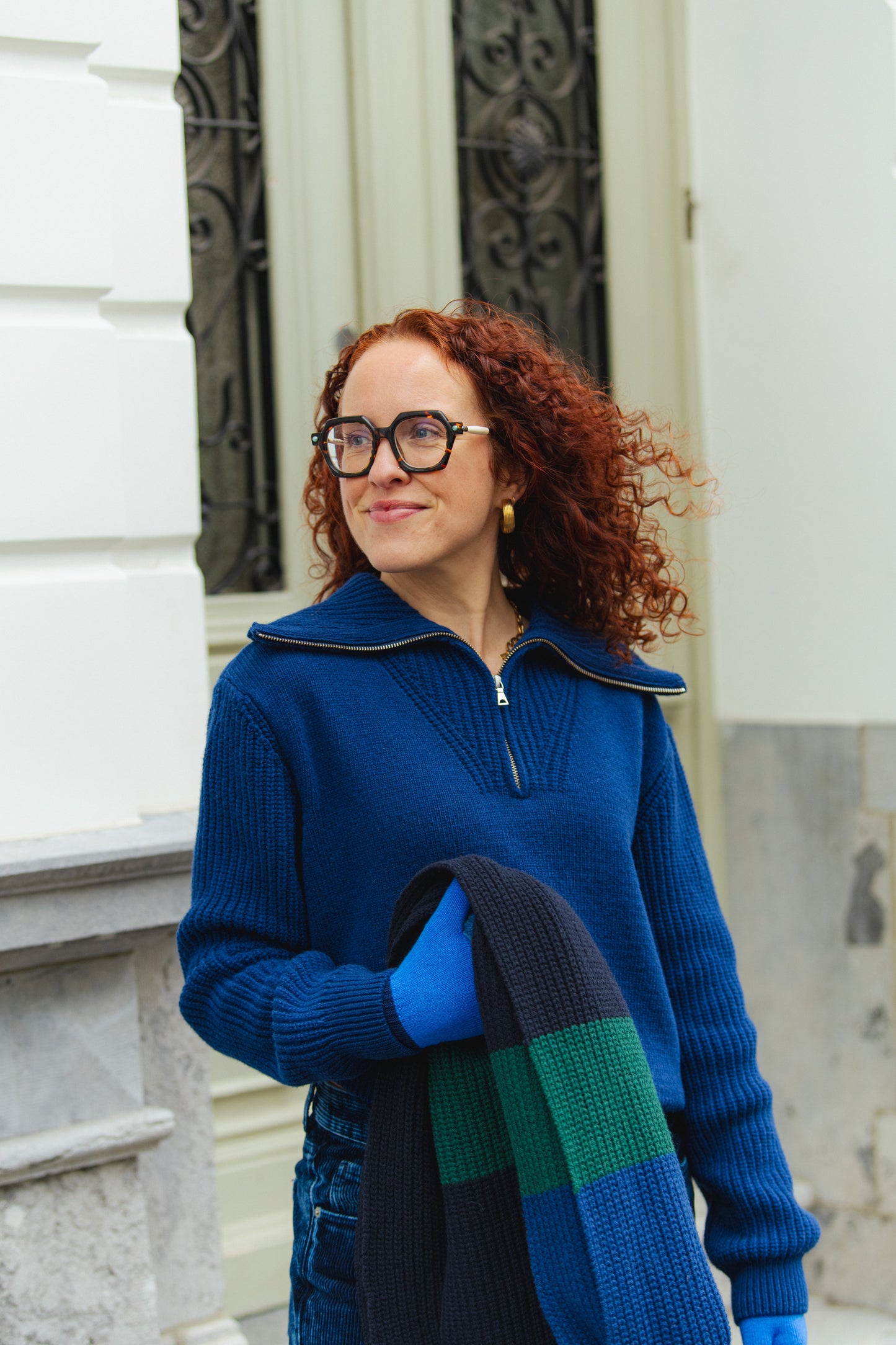 Tanit Knitted Sweater - Indigo