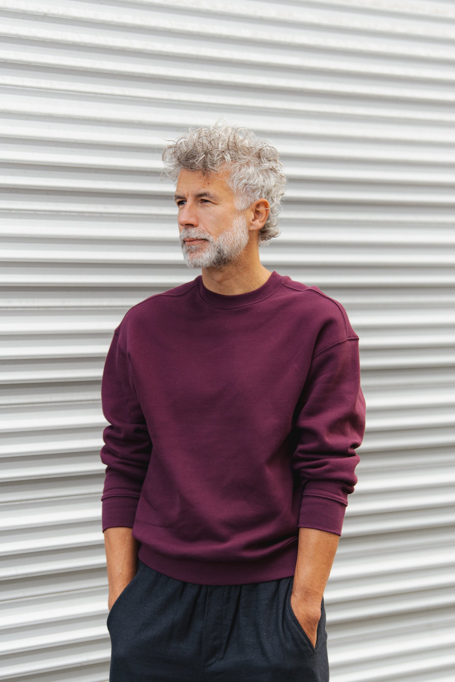 Emaal Zick Zack Sweater - Dark Cranberry