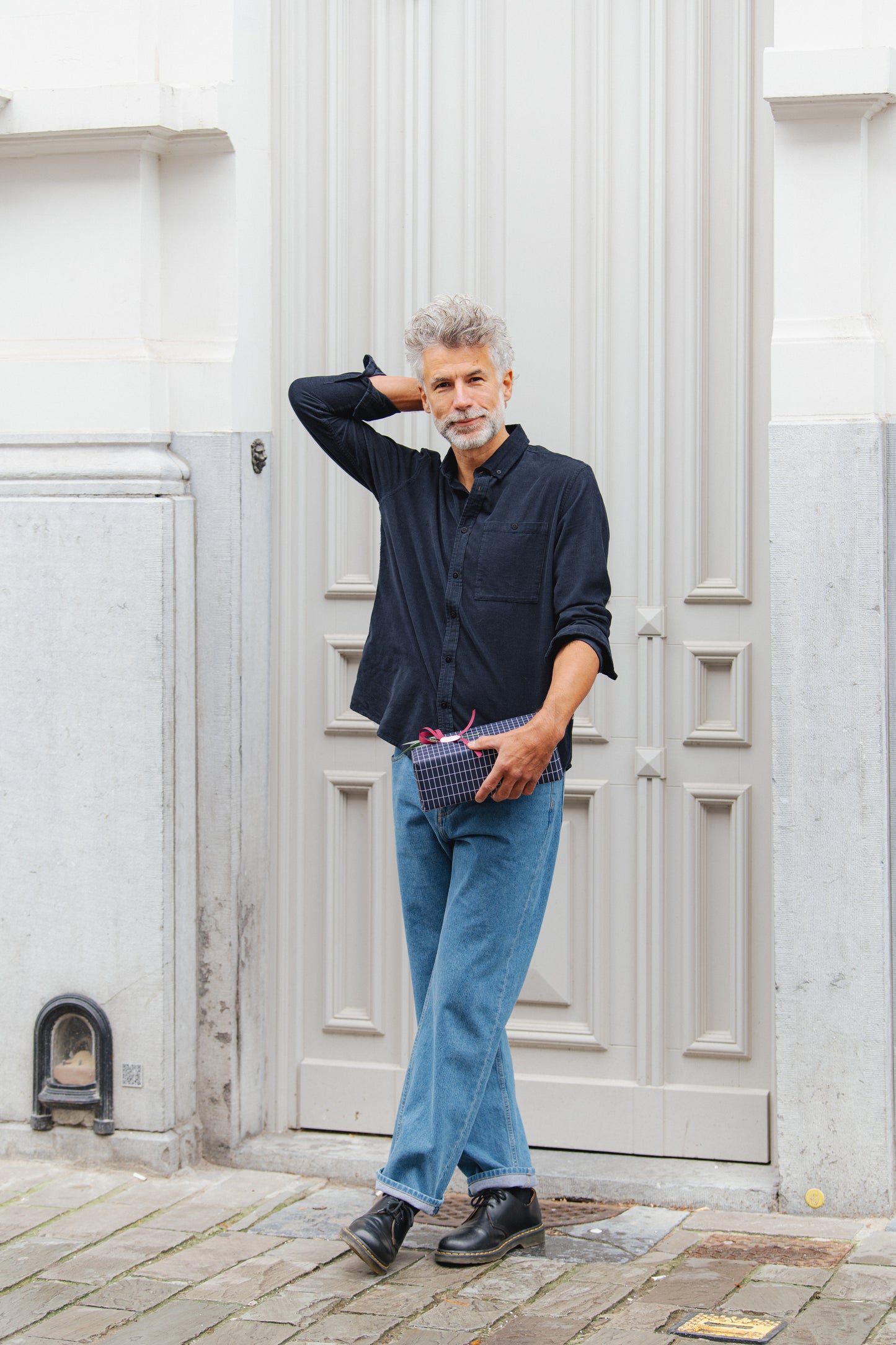 Anto Corduroy Shirt - Navy