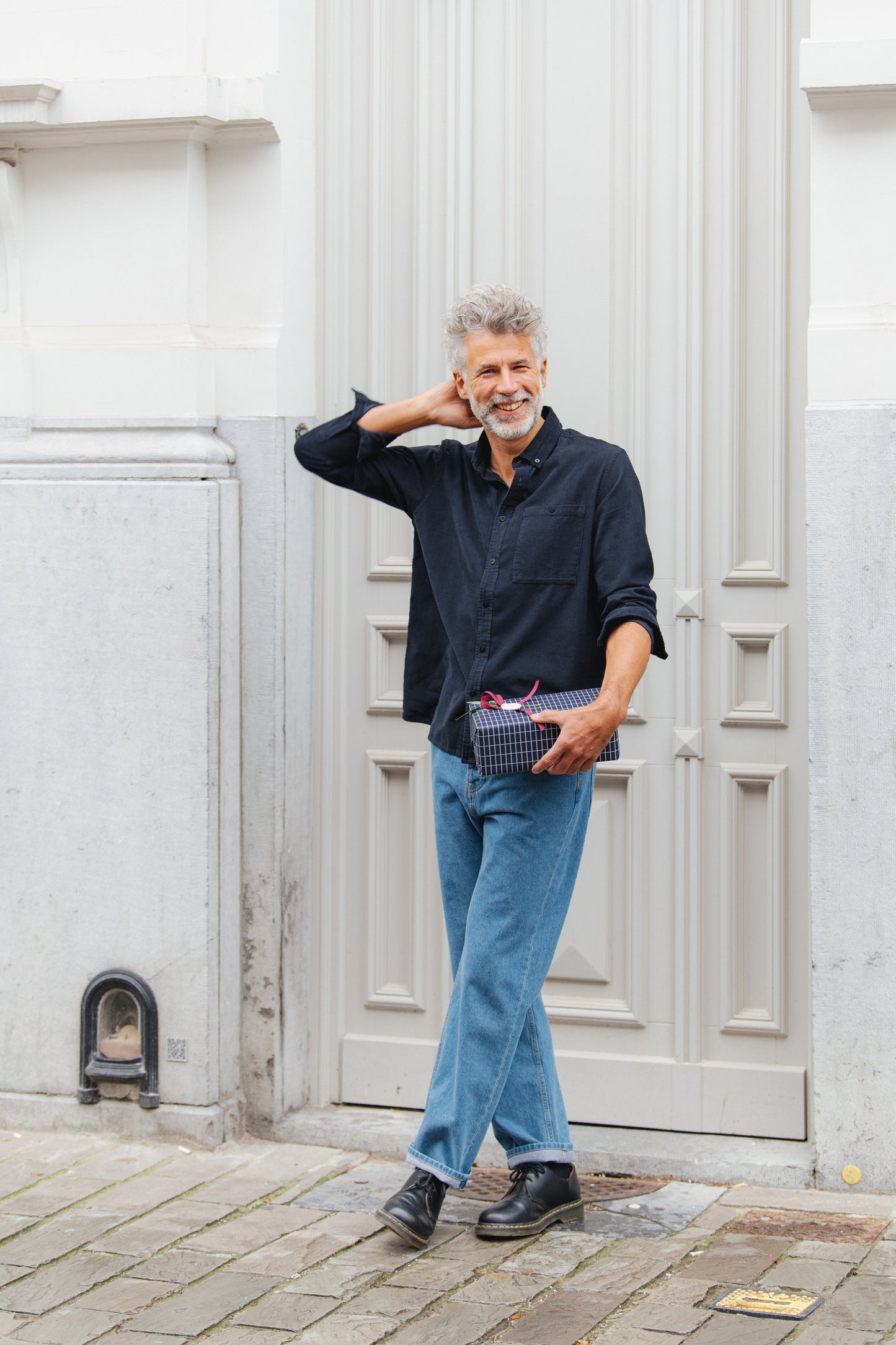 Anto Corduroy Shirt - Navy