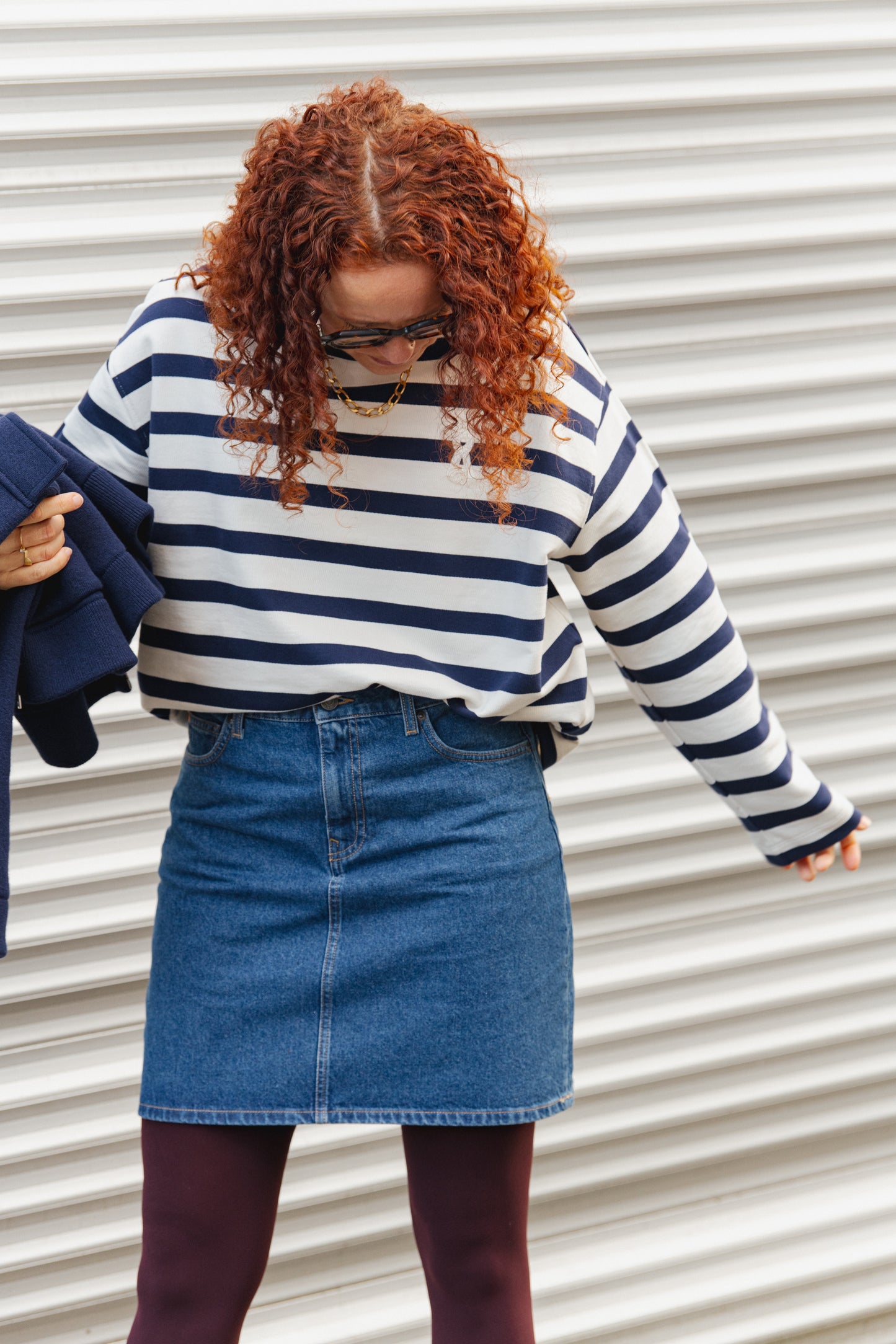 Audry Mini Skirt - Medium Stone