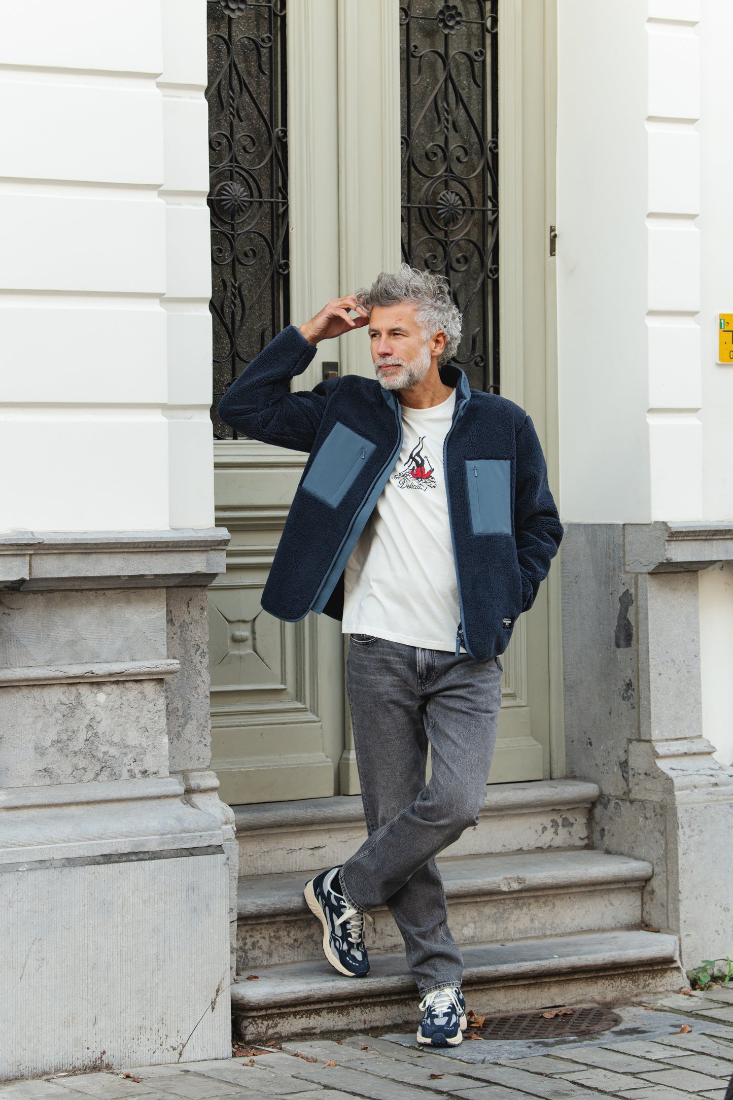 Stockholm Fallen Skier T-shirt - White