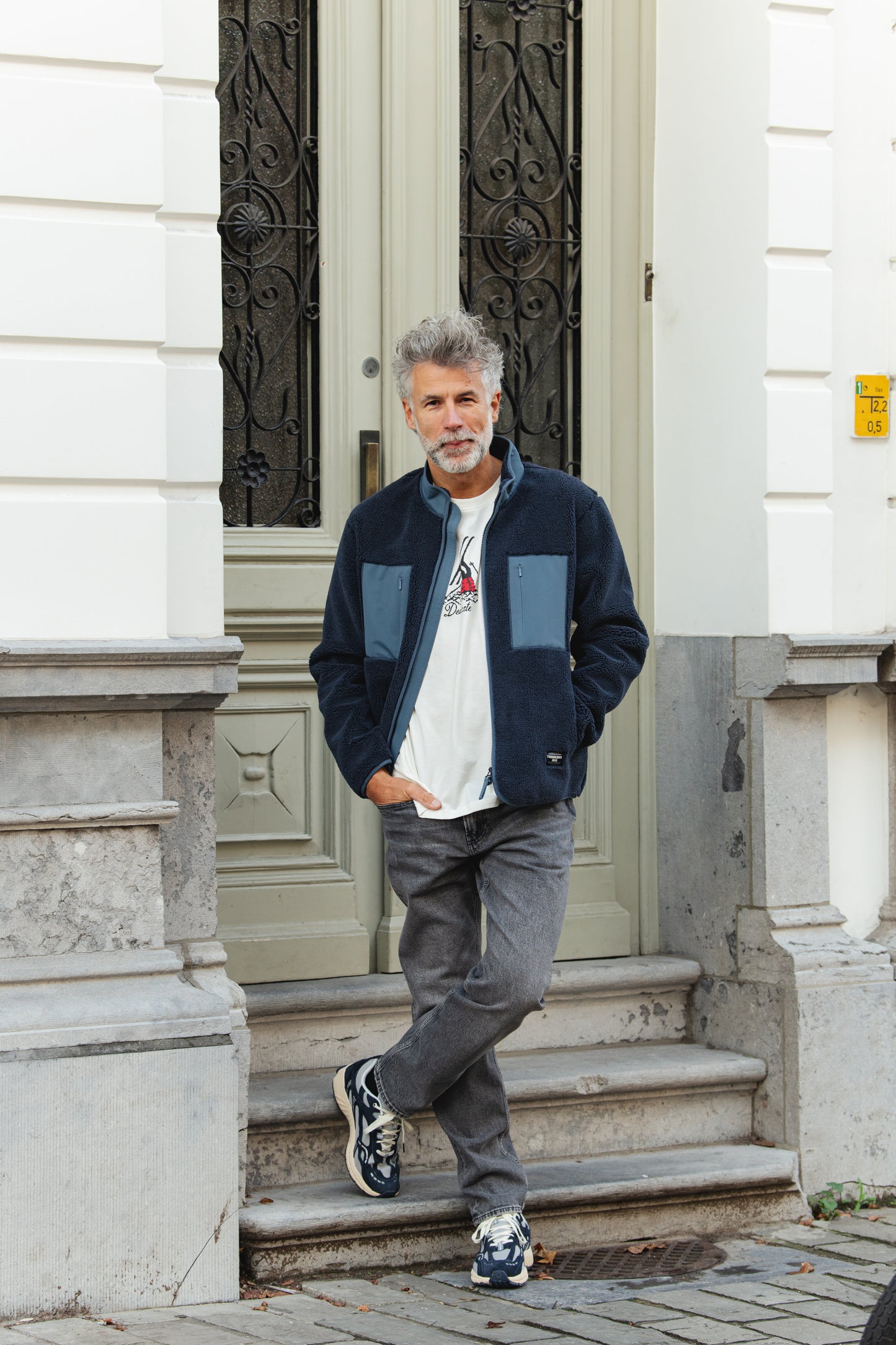 Stockholm Fallen Skier T-shirt - White