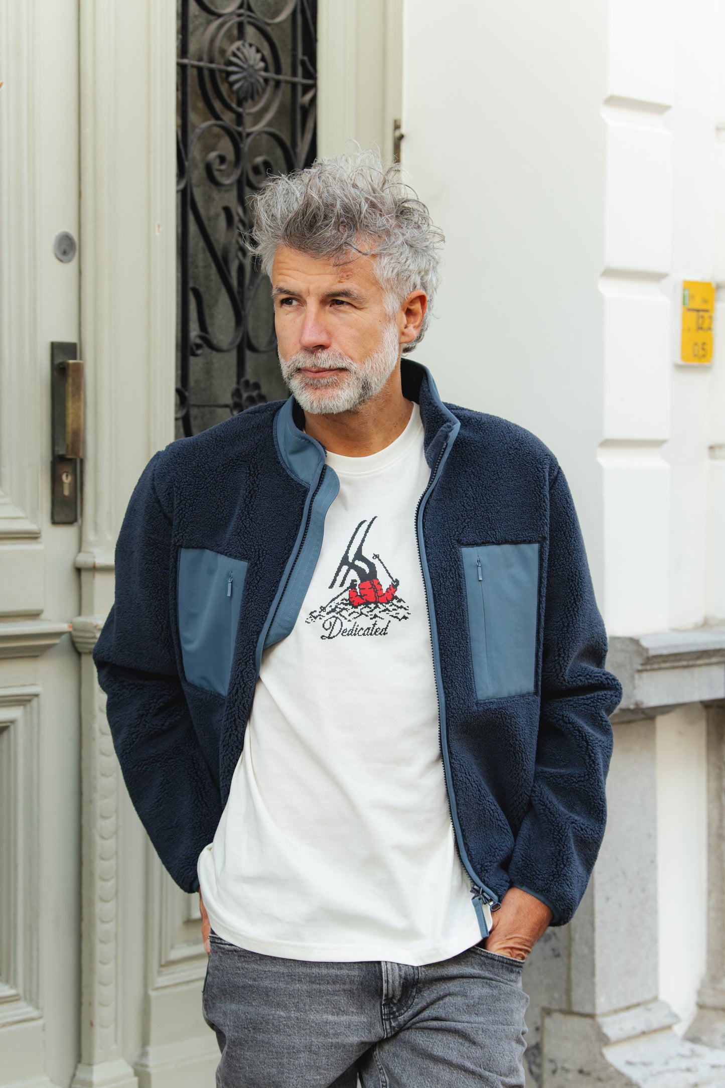 Stockholm Fallen Skier T-shirt - White