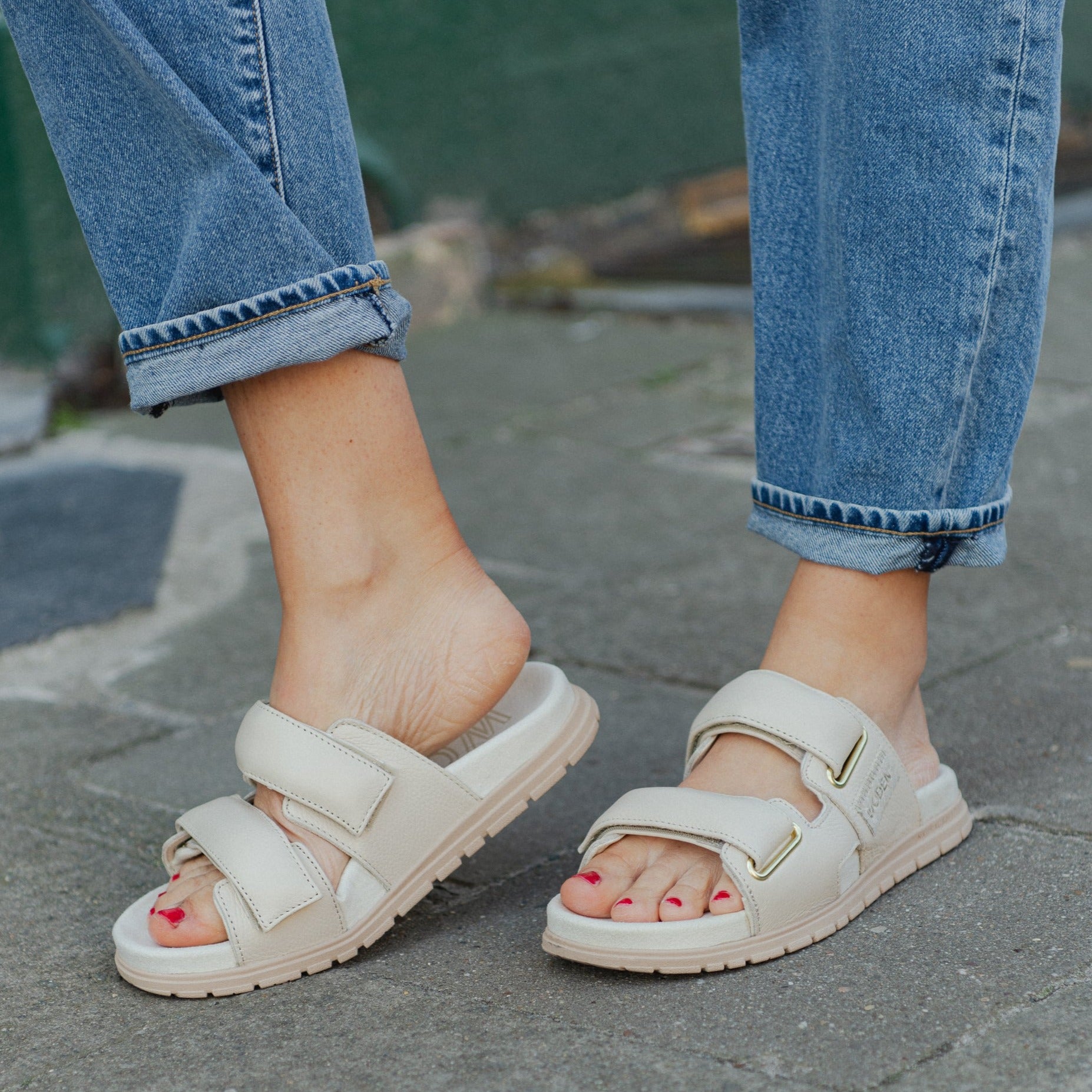 Lisa Leather Slipper - Ivory