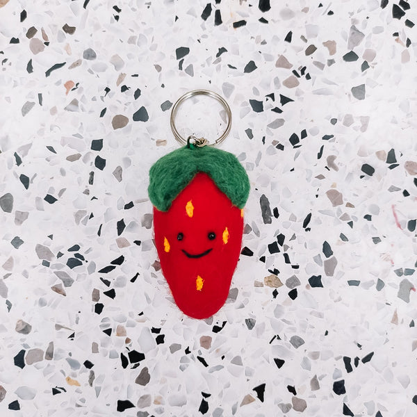 Keychain Wool - Veggies & Fruits