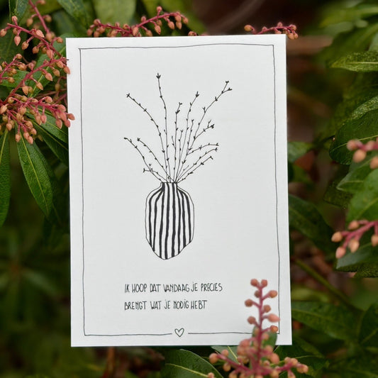 Emma Nieke Greeting Card - Precies wat je nodig hebt