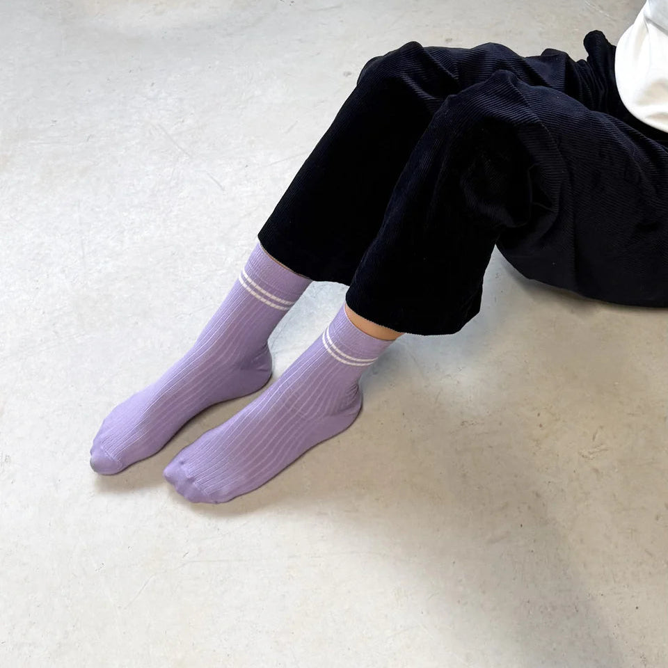 Jutelaune Malvine Socks - Lilac
