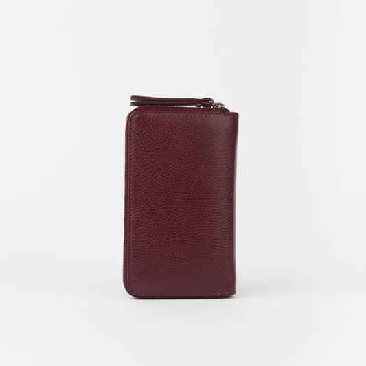 Jett Wallet - Dark Cherry Classic Leather