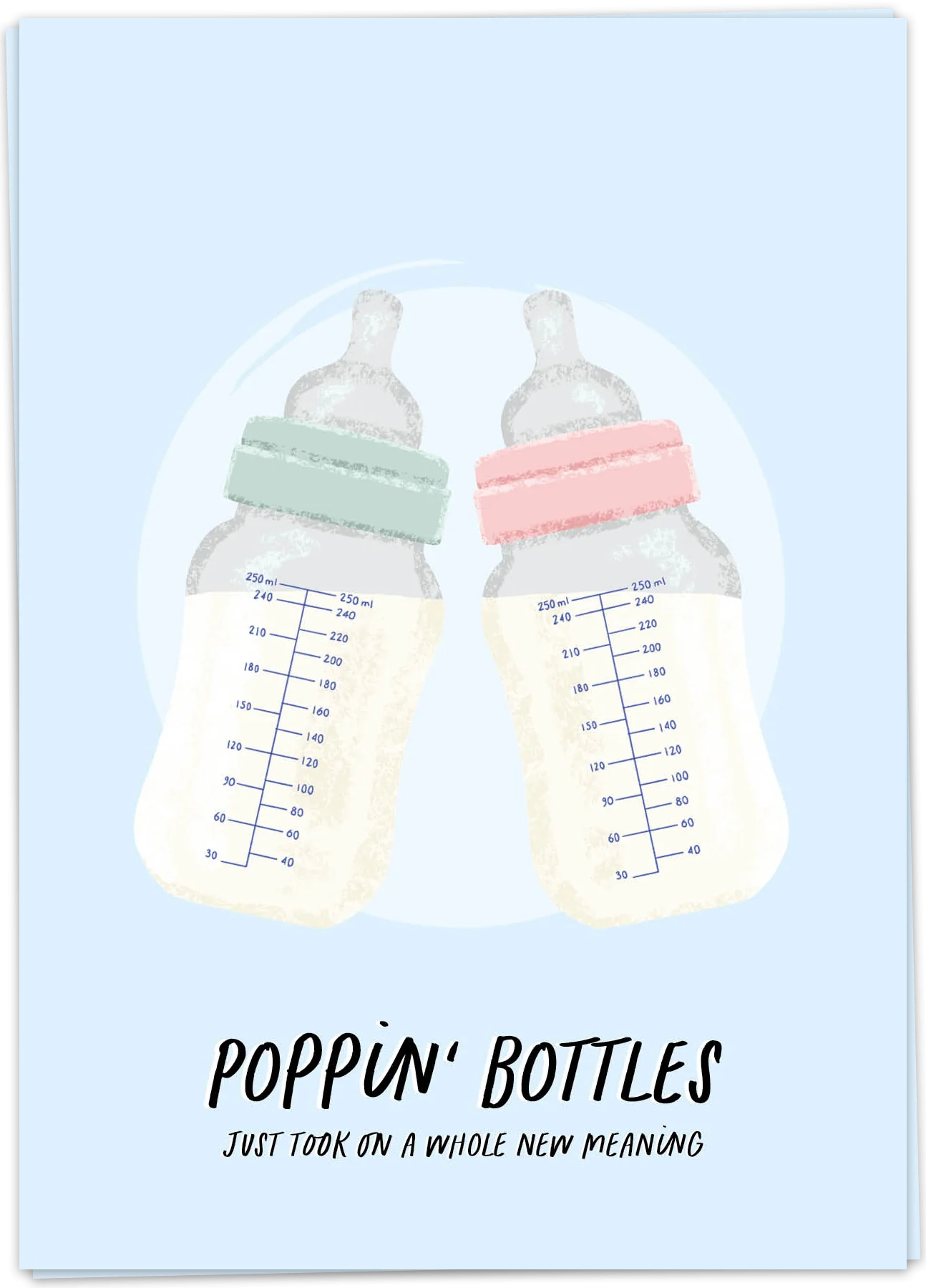 Kaart Blanche Baby – Poppin' Bottles