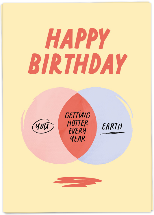 Kaart Blanche Birthday – Climate Change Hotter