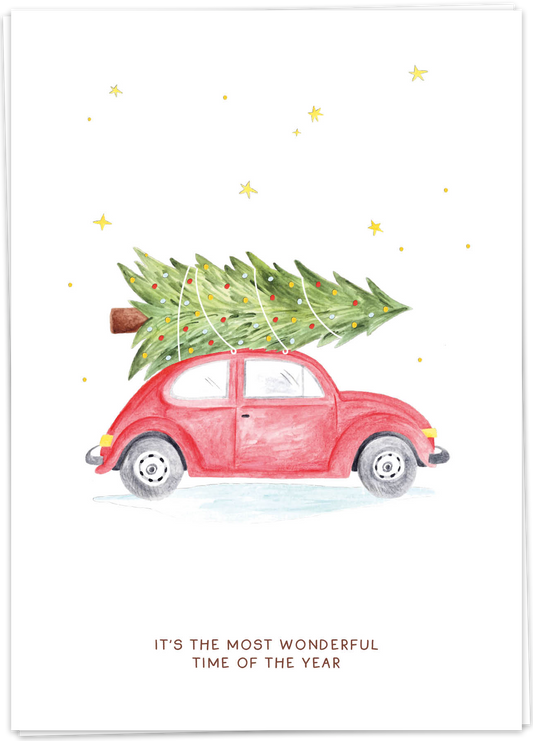 Kaart Blanche Christmas & New Year - Christmas Car