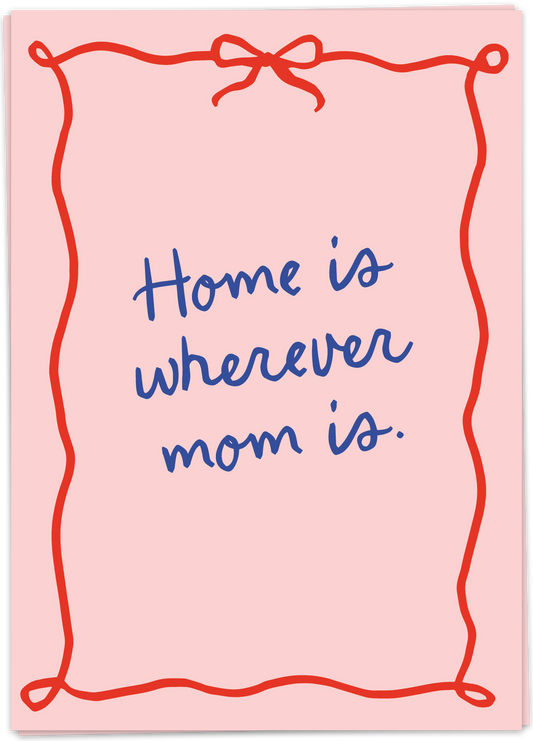 Kaart Blanche Mom - Ribbon