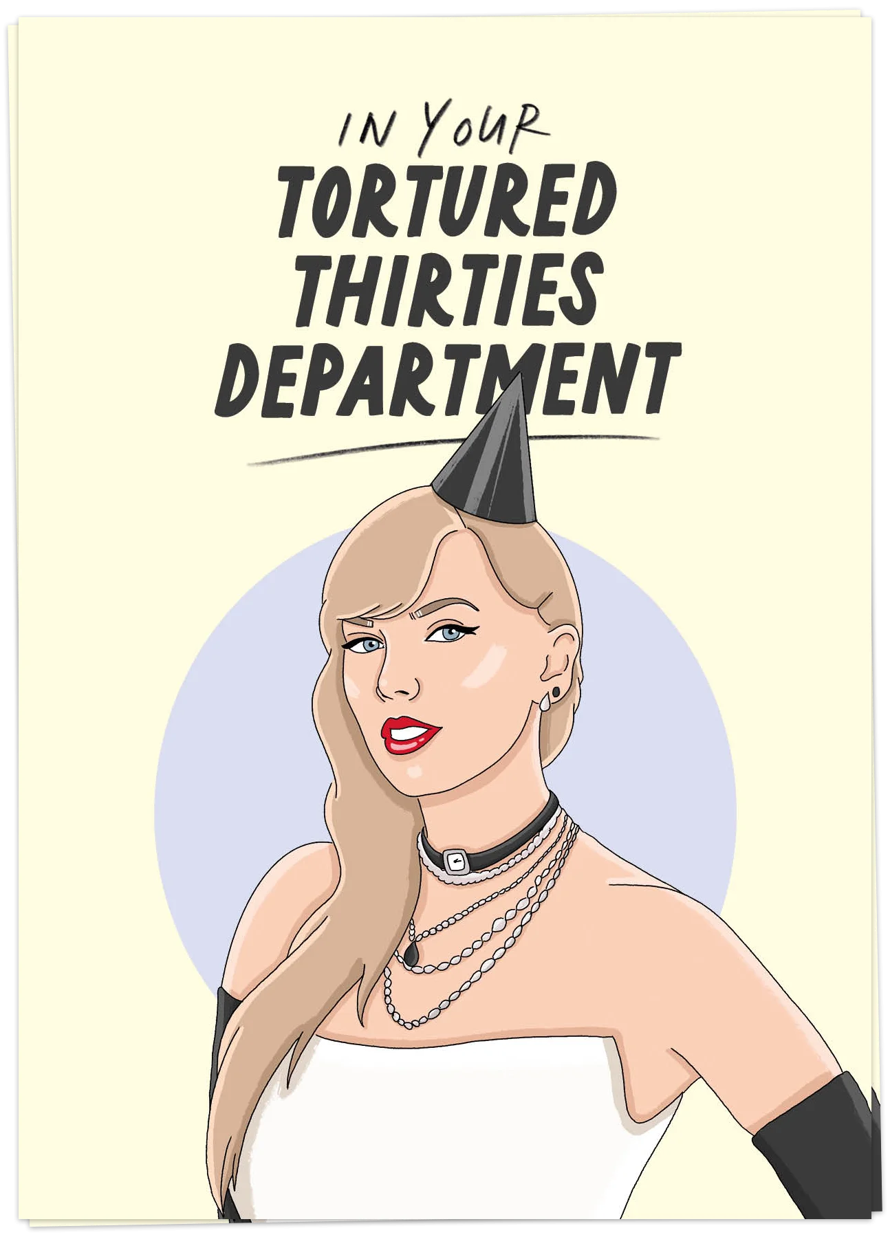 Kaart Blanche Birthday – Tortured Thirties